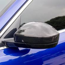 For Jaguar F-PACE E-PACE 2016-2020 Accessories ABS Carbon fibre Car Side Door rearview mirror cover Cover Trim Car Styling 2024 - buy cheap