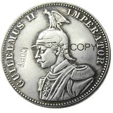 1892 немецкая Восточная Африка 1 рупий монета гильермус II император Посеребренная КОПИЯ монета 2024 - купить недорого