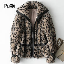 PUDI A18131 Women's Winter Real Wool Fur Over Size Parka Warm Jacket Real Fur Girl Coat Lady Long Jacket Over Size Parka 2024 - buy cheap