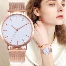Роскошные женские часы из розового золота, женские часы, Простые Модные женские наручные часы, женский браслет, Reloj Mujer, часы, Relogio Feminino 2022 - купить недорого