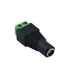 Conector de luz de tira LED, 5730, 5 uds., Conector de un solo Color DC 5V 12V 24V, conector adaptador de toma de corriente de 2,1x5,5mm para 2835 5050 2024 - compra barato