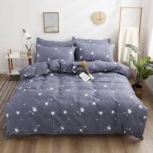 Funda de edredón gris europeo, 220x240, funda de almohada, 175x220, manta con patrón de estrellas, juego de cama 2024 - compra barato