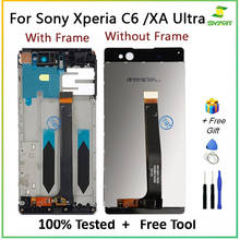 Aaa qualidade display lcd para sony xperia c6 display lcd tela de toque digitador assembléia para sony xperia xa ultra/c6 com ferramentas 2024 - compre barato
