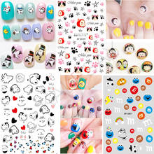 3D наклейка для ногтей, японский мультяшный дизайн ногтей, наклейки для дизайна ногтей, самоклеящиеся наклейки для ногтей, украшения для маникюра и ногтей 2024 - купить недорого