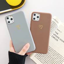 Capa de silicone retrô para iphone, capa de inverno para casal com estampa dourada para iphone xs 11 pro max x xr 7 plus 8 6 6s plus 2024 - compre barato