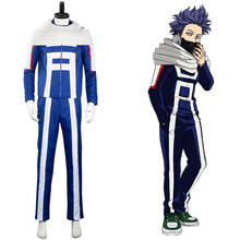 Boku no My Hero Academia Cosplay Hitoshi Shinso School Uniform Costume Halloween Carnival Tshirt Pants 2024 - buy cheap