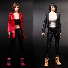 1/6 scale female medium and short leather jacket TYM099  for big breasts 12 inch action figure body 2024 - buy cheap