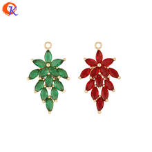 Cordial Design 30Pcs 14*25MM Jewelry Accessories/CZ Charms/DIY Making/Leaf Shape/Pendant For Necklace/Hand Made/Earring Findings 2024 - buy cheap