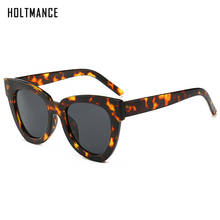 Винтажные сексуальные женские солнцезащитные очки кошачий глаз, мужские ретро леопардовые Модные солнцезащитные очки, фирменный дизайн, уличные Модные Оттенки UV400 2024 - купить недорого