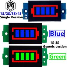 1S 2S 3S 4S Single 3.7V Lithium Battery Capacity Indicator Module 4.2V Blue Display Electric Vehicle Battery Power Tester Li-ion 2024 - buy cheap