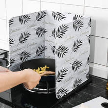 Placa defletora de alumínio dobrável, tela de proteção contra respingo de óleo, acessórios para cozinha 2024 - compre barato