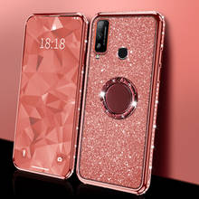 Glitter Diamod Ring Holder Soft Cover For Huawei Honor 9A 9S 9C 8A 8S 8X 30 20 Lite Y9S Y8P Y7P Y6P Y6 Y7 Y5 2019 P30 Pro Case 2024 - buy cheap