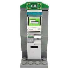 MOC City ATM Bank модель Развивающие игрушки для детей, детские подарки, аксессуары для просмотра улиц, совместимые с городскими строительными блоками 2024 - купить недорого