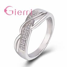 Newest Fashion Jewelry Trendy Design 925 Sterling Silver Ring Cubic Zirconia Best Gift for Anniversery Appointment 2024 - buy cheap