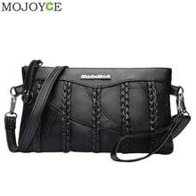 Fashion Leather Handbag Solid Color Women Shoulder Crossbody Bag Lady Envelope Mobile Phone Money Bag 2024 - buy cheap