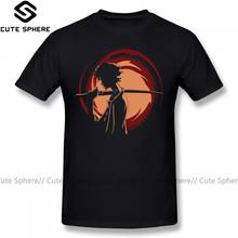 Camiseta samurai moderna, 100 algodão, camiseta de manga curta masculina, tamanho grande, estampa gráfica, moda urbana, 2024 - compre barato