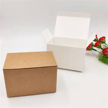 Cajas cuadradas de Papel Kraft para el Día del Padre, contenedor de embalaje con pegatinas, bricolaje, 9x6x6cm, 30 unids/lote 2024 - compra barato
