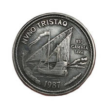 1987 moeda comemorativa portuguesa república portuguesa socse coleção de moedas lembranças decoração para casa artesanato ornamentos presente 2024 - compre barato