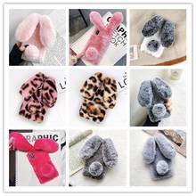 Bunny Fur Case for Xiaomi Redmi Note 4 4A 4X 4C 3 3S 3X GO Plush Case Xiaomi Poco F2 Pro X3 NFC Mi Max 2 Mix 3 2S Play Cover 2024 - buy cheap