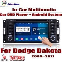 Для Dodge Dakota 2009-2011 Автомобильный Android DVD GPS плеер навигационная система HD экран Радио Стерео интегрированный мультимедиа 2024 - купить недорого