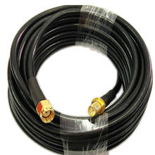 15/50cm 1m 3M 5m 10m 15m 20m 30m 50-3 RG58 Coaxial Cable RP-SMA male to  RP-SMA Female connector RF Adapter Cable 50ohm 2024 - buy cheap