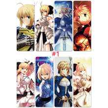 8pcs/set Digital Printing Fate Stay Night PVC Bookmarks of Shirou Emiya Tohsaka Rin Altria Pendragon 2024 - buy cheap