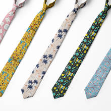 Классический галстук для мужчин из полиэстера, новый дизайн, галстуки с принтом на шею 8 см, забавные галстуки с цветами для мужчин, деловой костюм, Свадебная вечеринка, галстуки 2024 - купить недорого