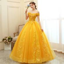 2022 New Quinceanera Dress The Party Prom Luxury Lace Embroidery Ball Gown Vintage Off The Shoulder Vestido De Quincianera 2024 - buy cheap