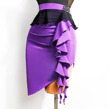 Vestido de baile latino con diseño de loto para mujer, falda de baile latino, de salón, Samba, Tango, Performamnce, DL594 2024 - compra barato
