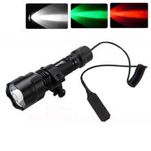 Waterproof 2500lm XML T6 LED Tactical Flashlight Lamp Torch Rifle Mount Hunting Light+Pressure Switch+Mount 2024 - buy cheap