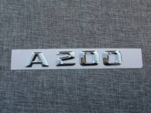 Chrome Number Letters Trunk Emblem Decal Sticker for Mercedes A Class A200 2024 - buy cheap