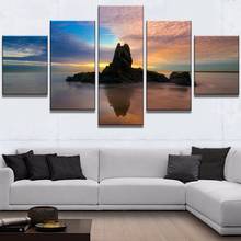 Framework 5 Piece HD Print Painting Newport Beach Cuadros Landscape Canvas Wall Art Home Decor For Living Room Wall Picture 2024 - buy cheap