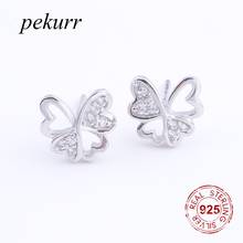 Pekurr-pendientes de plata de ley 925 con forma de mariposa para mujer, joyería de moda para fiesta, boda, accesorios elegantes 2024 - compra barato