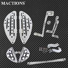 Motorcycle Front Rear Floorboards Brake Arm Shift Linkage Gear Shift Lever Passenger Bracket Chrome Set For Harley Touring 08-13 2024 - buy cheap