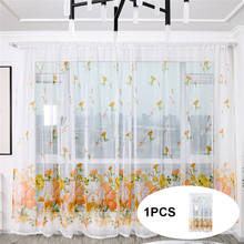 Peony Flower Tulle Curtains Modern Curtains For Living Room Transparent Tulle Curtains Window Drapes Sheer For The Bedroom @B 2024 - buy cheap