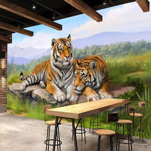 3D Tiger Poster Wall Decoration Mural Papel De Parede Custom 3D Photo Wallpaper For Living Room Bedroom Wall Papers Home Decor 2024 - buy cheap