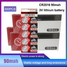 300Pcs For Eaxell CR2016 3V Lithium li-liom Battery DL2016 ECR2016 LM2016 BR2016 CR 2016 Button cell Coin Batteries watch toys 2024 - buy cheap