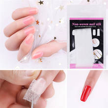 Extensiones de uñas no tejidas, accesorios para manicura acrílica, de fibra de vidrio, Gel UV, 10 unidades 2024 - compra barato
