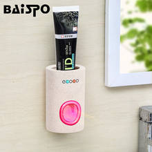 BAISPO Automatic Toothpaste Dispenser Dust-proof Toothbrush Holder Wall Mount Stand Bathroom Accessories Set Toothpaste Squeezer 2024 - buy cheap