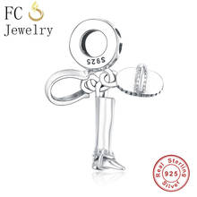 FC Jewelry Fit Original Charms Bracelet Authentic 925 Sterling Silver Boots Horseshoe Beads Necklace Pendant For Women Berloque 2024 - buy cheap