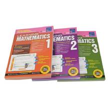 Conjunto de 3 livros de matemática para crianças, aprendizagem primária em cingapura, graduação 1-3 para crianças 2024 - compre barato