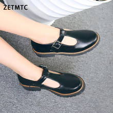 2020 Shoes Women Round Toe Spring Pumps new Chunky High Heels Mary Jane Causal Ladies Shoes Thick Heels White Pink Black 34-43 2024 - buy cheap