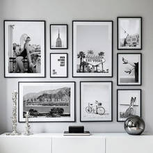 Настенная Картина на холсте с изображением женщины Лас-Вегаса, скандинавские постеры и принты, пейзаж, настенные картины для декора гостиной 2024 - купить недорого