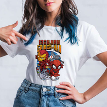 Spider-Man Iron Man Thanos Tshirt Fashion MARVEL Graphic Tee Casual Harajuku Kawaii T Shirt Women Funny Cartoon Cute T-shirt 2024 - buy cheap