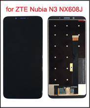 Tela lcd de 6.01 polegadas para zte nubia n3, nx608j nx617j, com sensor de toque, digitalizador e montagem de moldura 2024 - compre barato