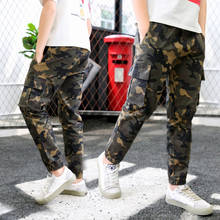 DIIMUU Children Boys Camo Cargo Trousers Casual Pants Military Army Combat Camouflage Pants Jogger Sweatpants 2024 - buy cheap