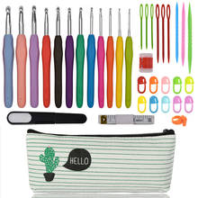 2.0-8.0mm Crochet Hook Set For DIY Craft Weave Tools Knitting Needles Set Sewing Tools Accessories With Cactus Case For Women 2024 - buy cheap