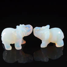 Natural Jade Green Eastern Tombs Craving Jade Elephant Decoration Office Crafts 2024 - buy cheap