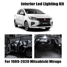 Bombillas LED blancas para coche Mitsubishi Mirage 1989-2020, paquete Interior, mapa, cúpula, puerta del maletero, lámpara de luz para matrícula 2024 - compra barato