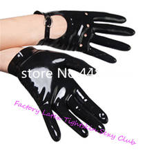 Sexy Black Latex Rubber Gloves for Lady Club Wear for Catsuits accessary medieval 2024 - buy cheap